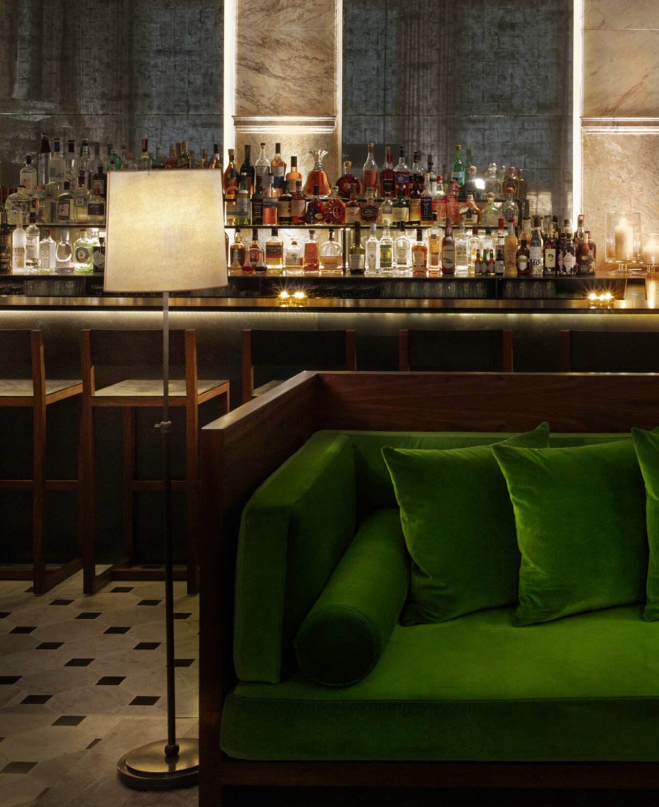 Intimate lounge at The London EDITION